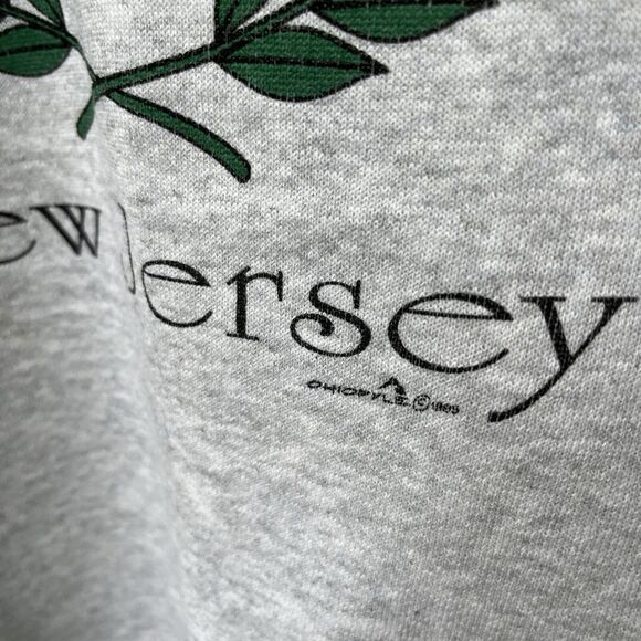 VINTAGE 90’s Camden New Jersey Spellout Graphic Crewneck- Size Medium - Picture 3 of 5